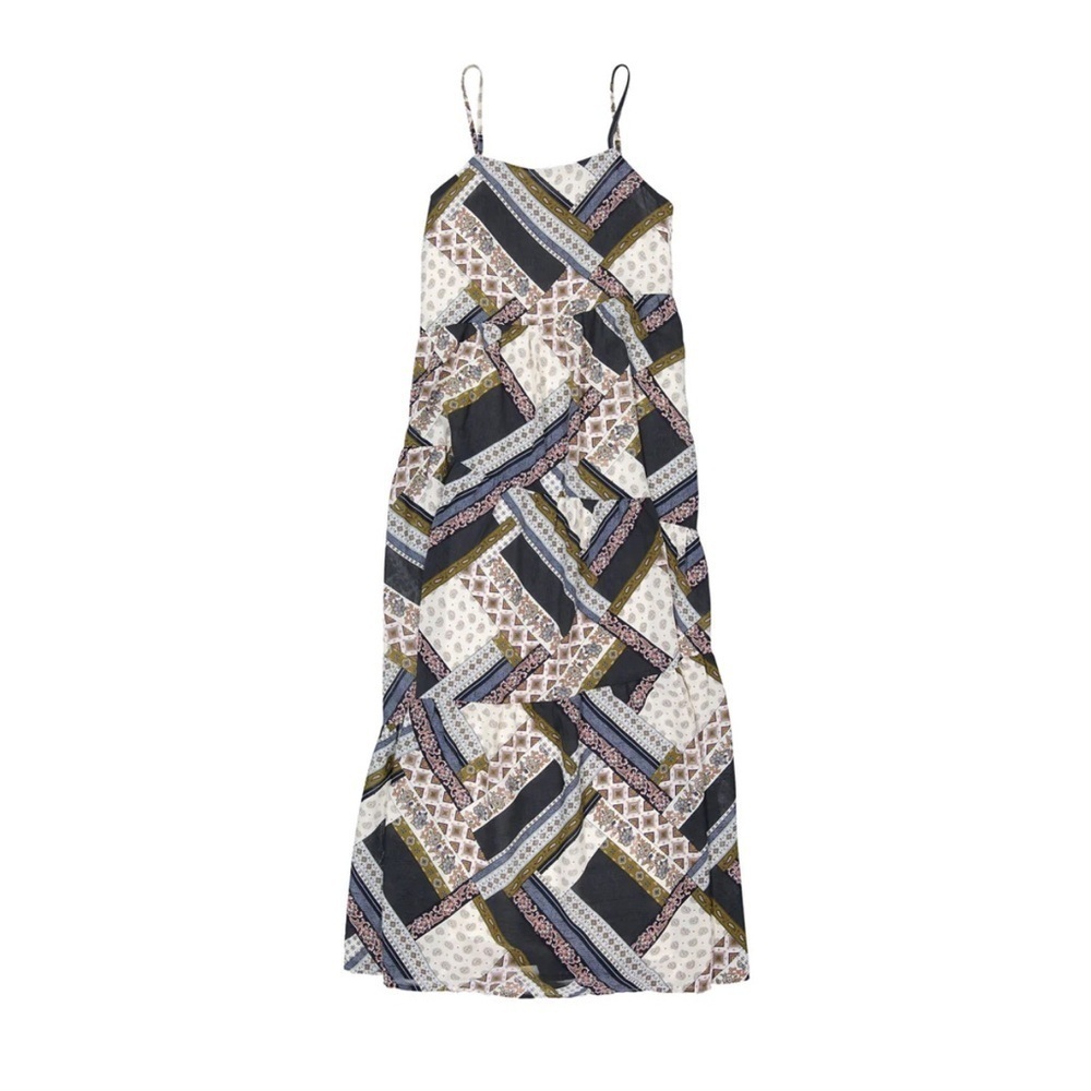 Ava & Lu Teen Girl Large 20 Patchwork Jumper Dress Printed Boho Sleeveless New